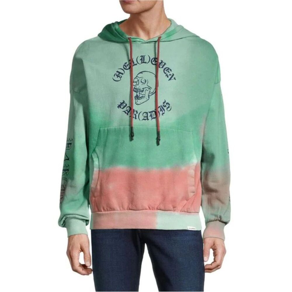 Elevenparis Mens Tie Dye Hoodie Sweatshirt, NWT